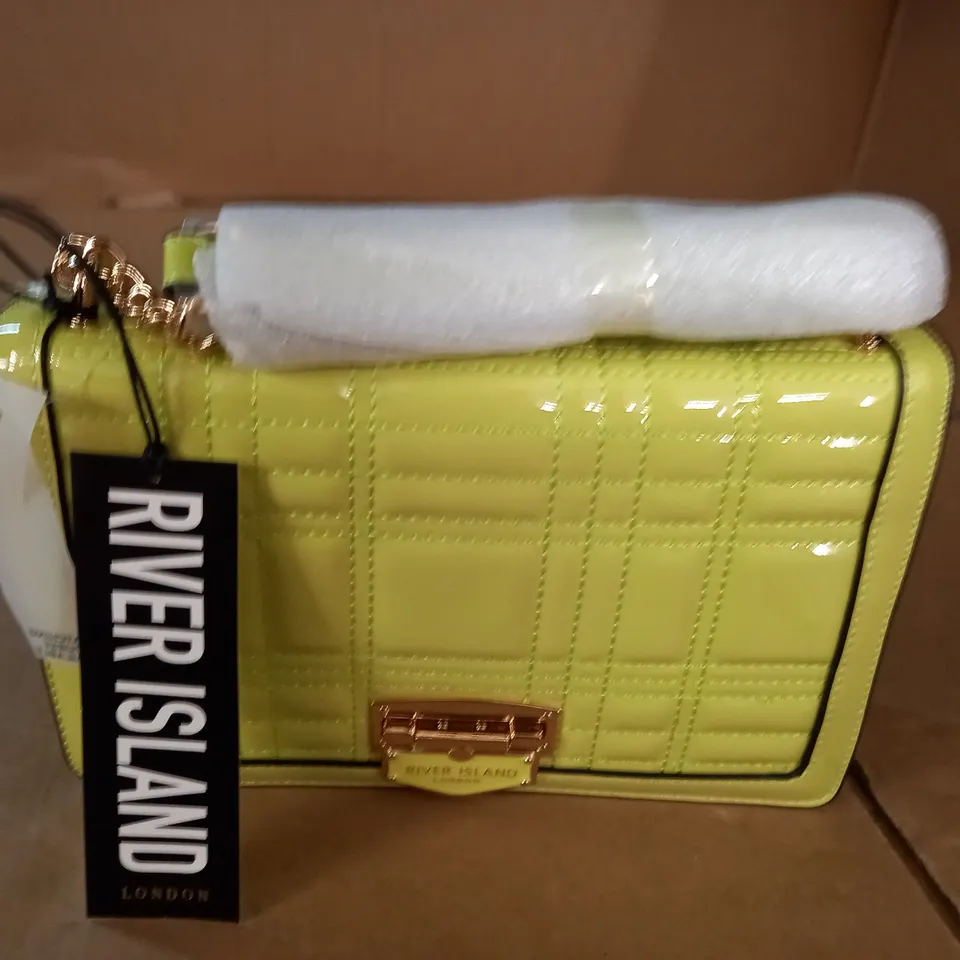 RIVER ISLAND LIME FASHION BAG