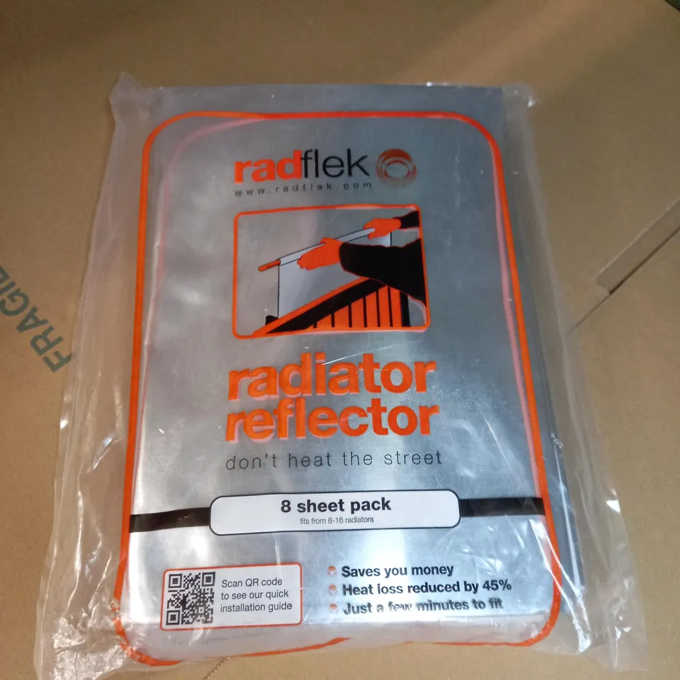 PACKAGED RADFLEK RADIATOR REFLECTOR 8 SHEET PACK