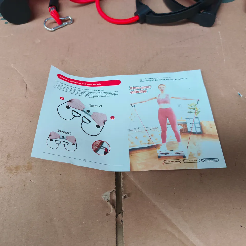 WAIST EXERCISING MACHINE PINK BOXED