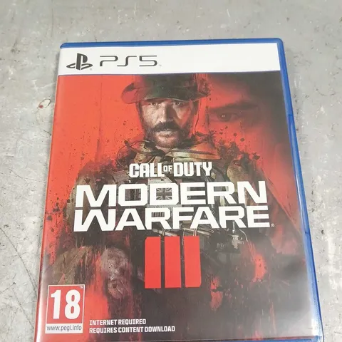 CALL OF DUTY MODERN WARFARE III