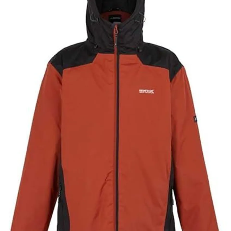 BRAND NEW REGATTA THORNRIDGE II MENS WATERPROOF JACKET RED OCHRE/BLACK SIZE SMALL