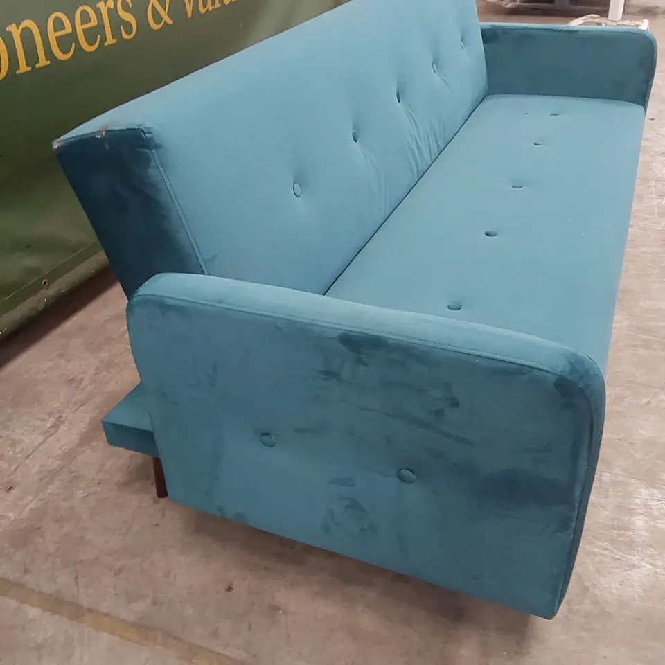 CADIZ VELVET SOFA BED - TEAL RRP £449