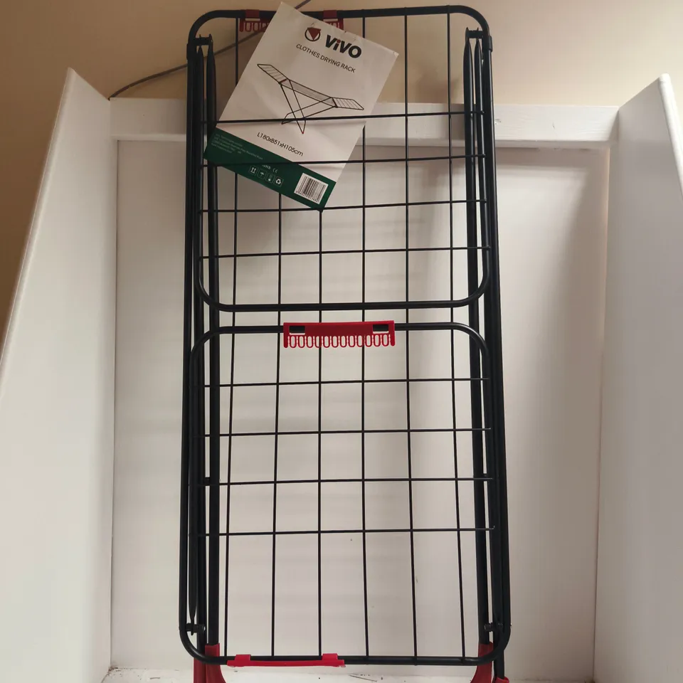 VIVO CLOTHES DRYING RACK IN BLACK