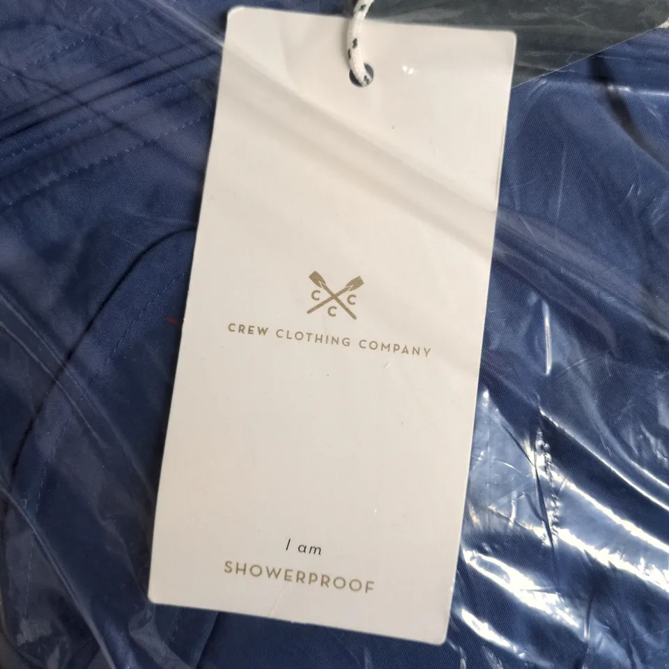 CREW CLOTHING COMPANY FLEECE-LINED WINDCHEATER – NAVY – UK 5-6 (SHOWERPROOF)