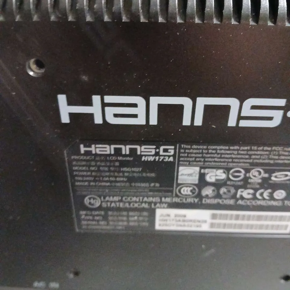 HANNS.G HW173A 17-INCH LCD MONITOR