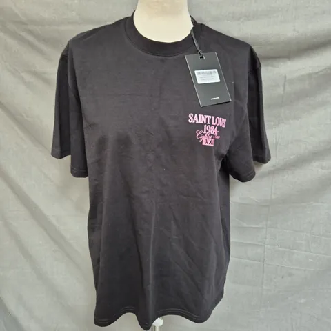 CLUB 1984 SAINT LOUIS T-SHIRT - BLACK - SIZE SMALL