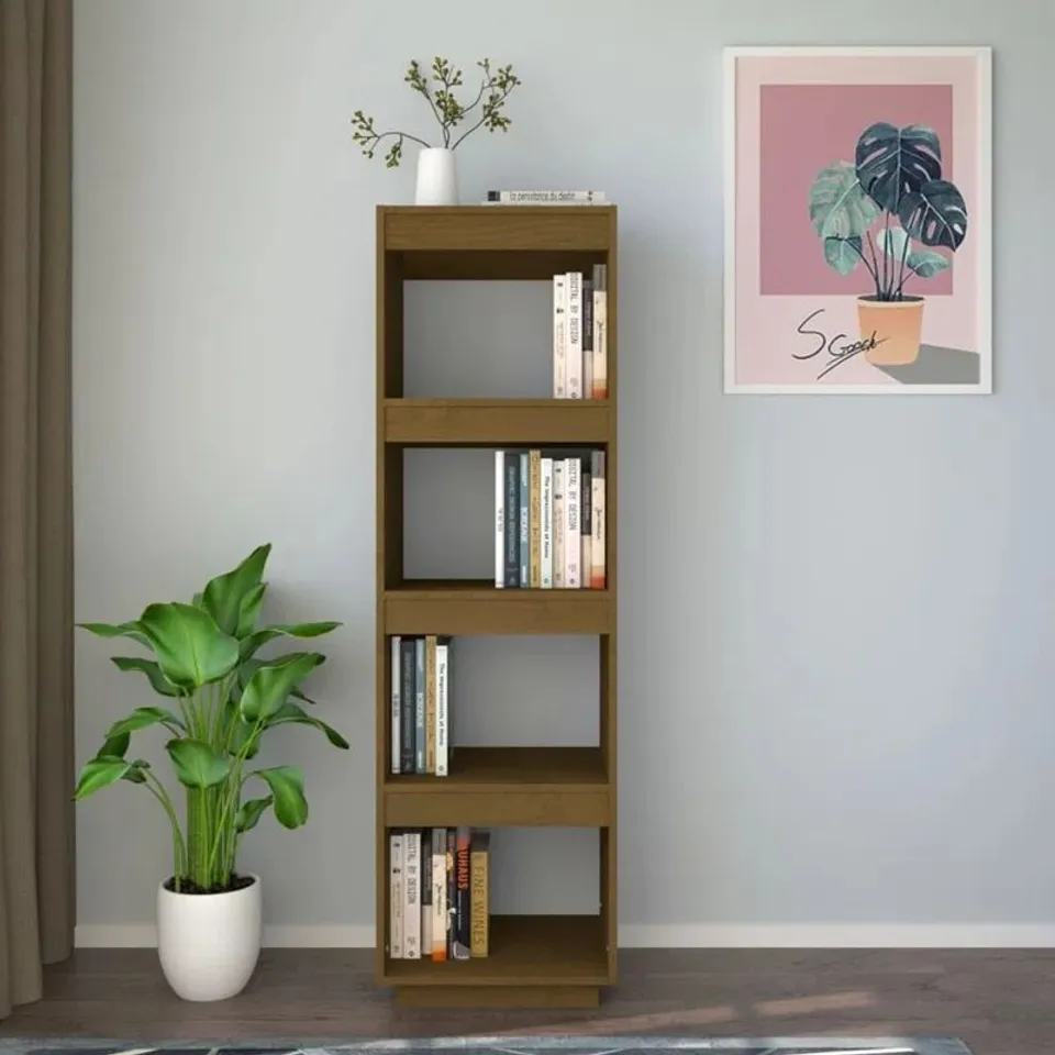 BOXED GOSHGAR 135CM H SOLID WOOD ETAGERE BOOKCASE 