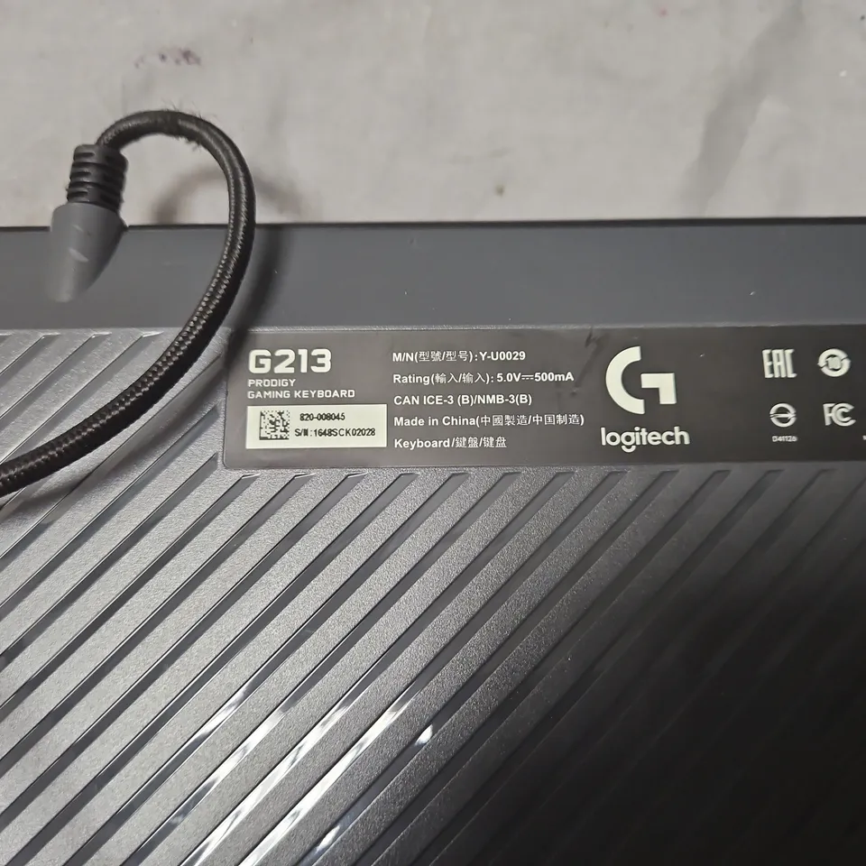 LOGITECH G213 PRODIGY GAMING KEYBOARD 