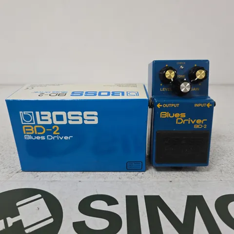 BOSS BD-2 BLUES DRIVER GUITAR EFFECTS PEDAL – WITH BOX