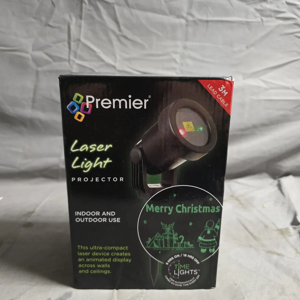 PREMIER LASER LIGHT PROJECTOR – INDOOR/OUTDOOR USE (MERRY CHRISTMAS DISPLAY)