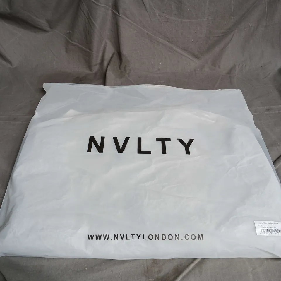 NVLTY LEATHER BIKER JACKET SIZE L