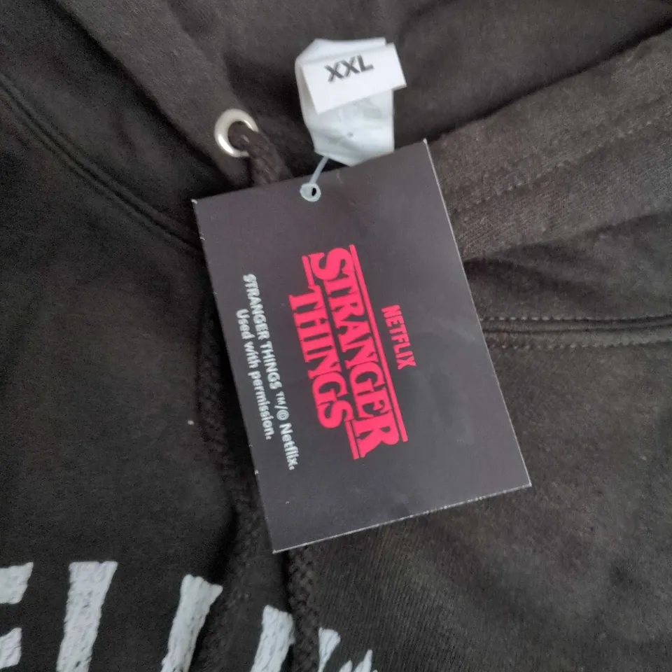 STRANGER THINGS HELLFIRE CLUB HOODIE – BLACK, UK 44-46 (XXL)