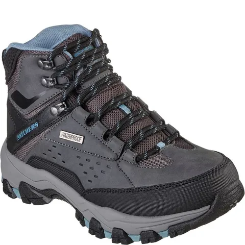 SKECHERS HIKER BOOTS, CHARCOAL - SIZE 4.5