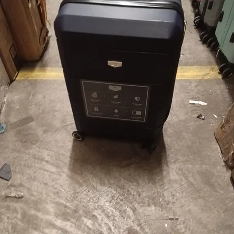 UNBOXED KEPLIN LUGGAGE SMALL SIZE SUITCASE WITH WHEELS AND SECURE LOCK SYSTEM DARK BLUE COLOUR