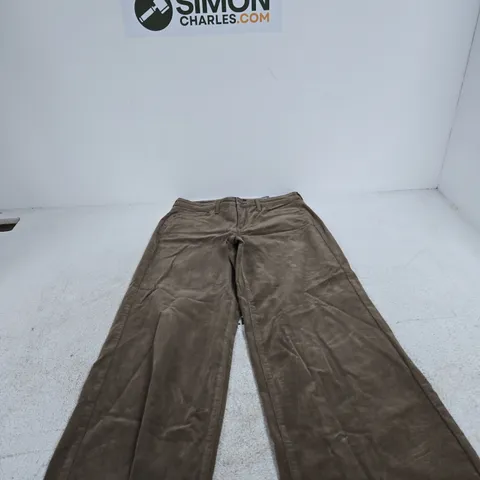 NYDJ BROWN CORDUROY TROUSERS, UK 12 (US 8)
