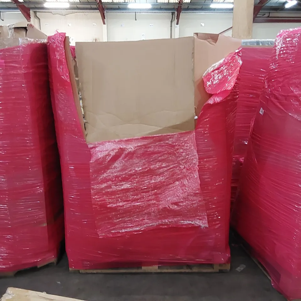 PALLET OF ASSORTED CONSUMER GOODS AND FURNITURE PRODUCTS TO INCLUDE; PREMIUM AIR BEDS, PORTABLE ICE BATHS, COMFORT CUSHIONS, BED ASSIST RAIL ECT.