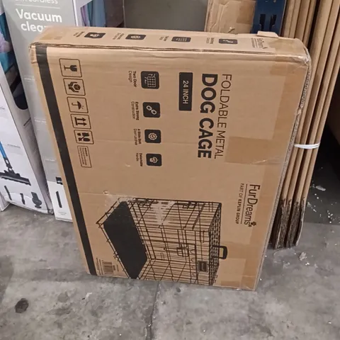 BOXED KEPLIN FOLDABLE METAL DOG CAGE FUR DREAMS