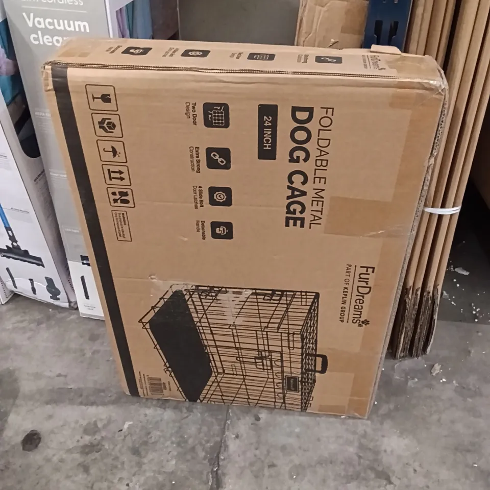BOXED KEPLIN FOLDABLE METAL DOG CAGE FUR DREAMS