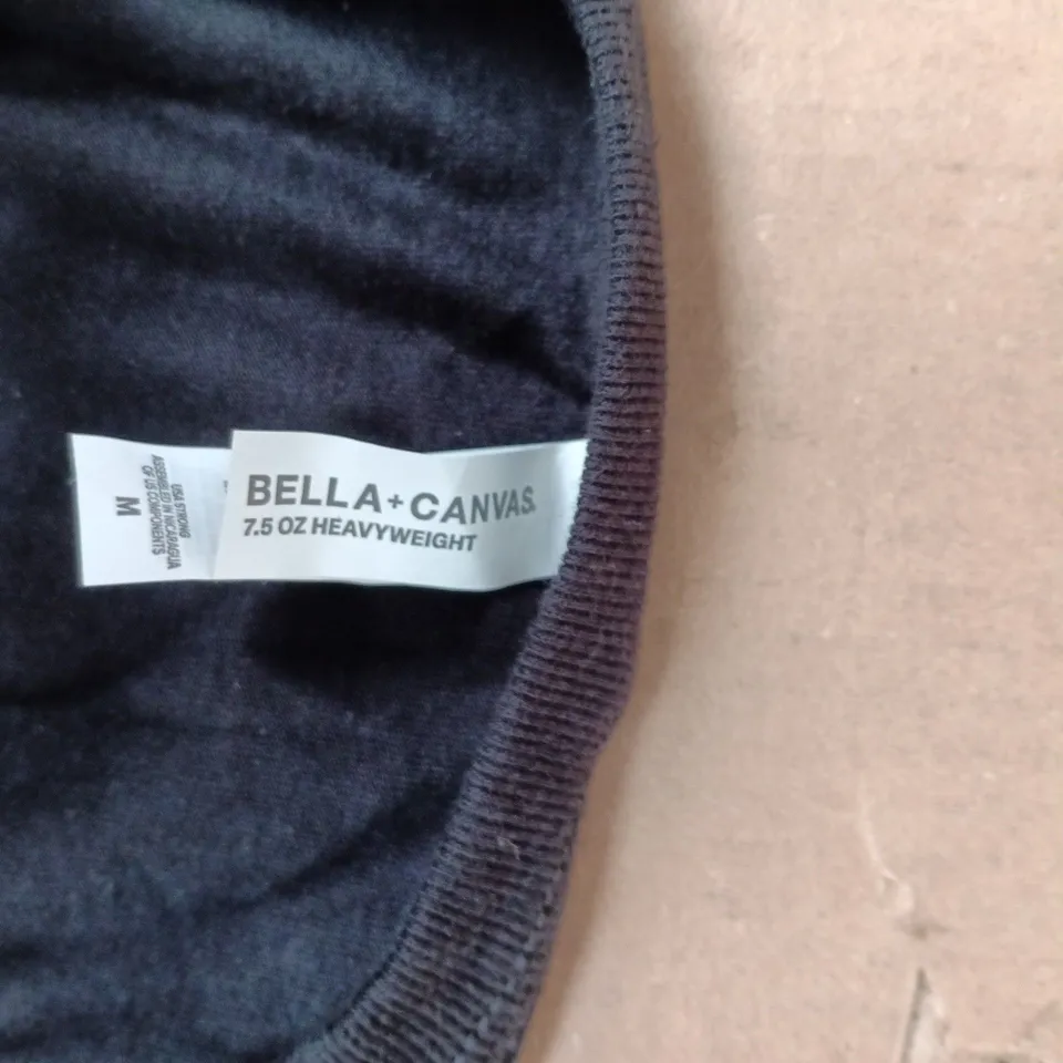 BELLA+CANVAS T-SHIRT, 7.5 OZ HEAVYWEIGHT, BLACK, SIZE M