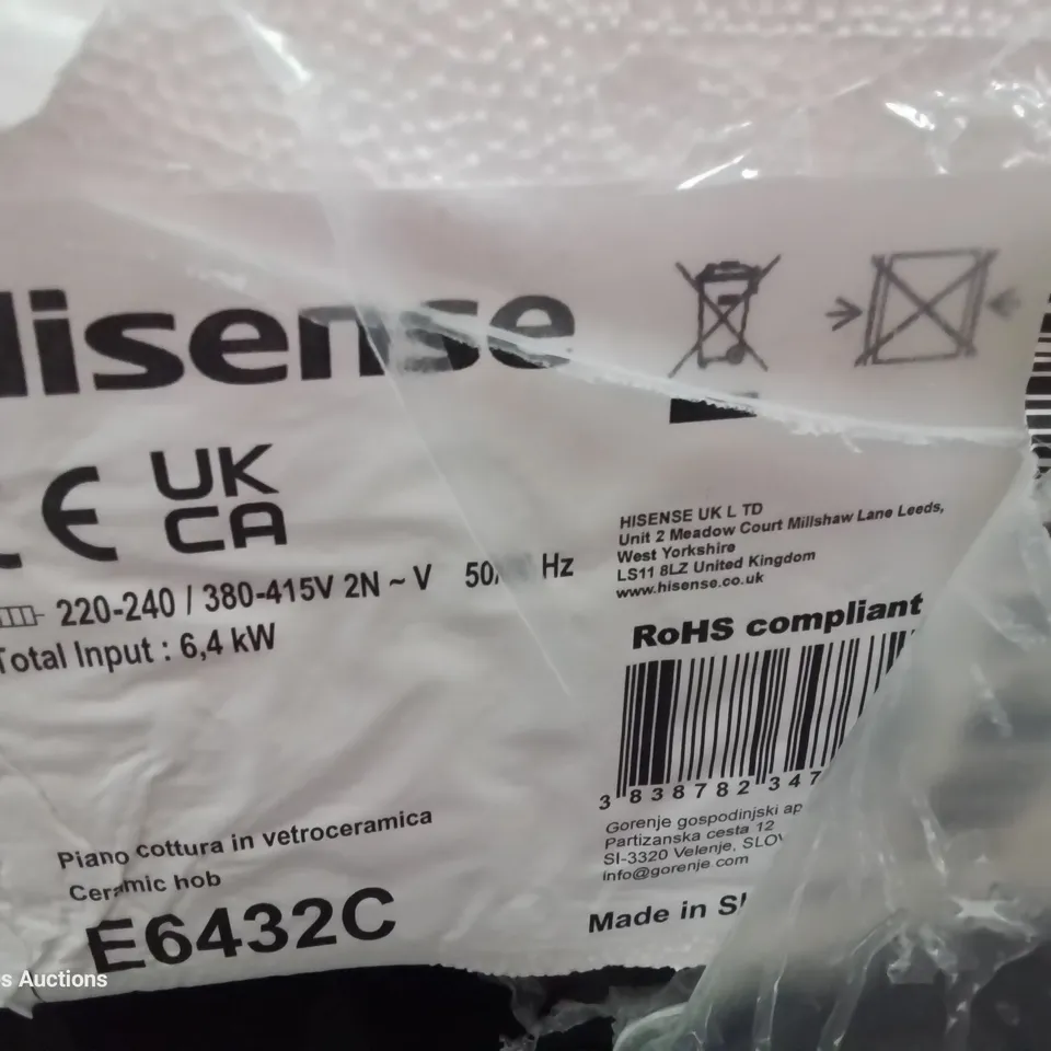 HISENSE E6432C 60CM CERAMIC HOB 