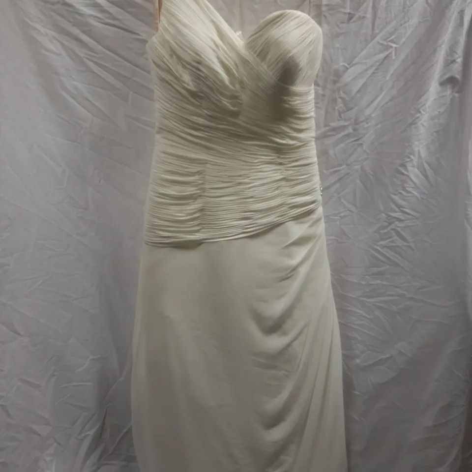 JULIAN & ADAM 63WB2311 WEDDING DRESS, IVORY - SIZE 14