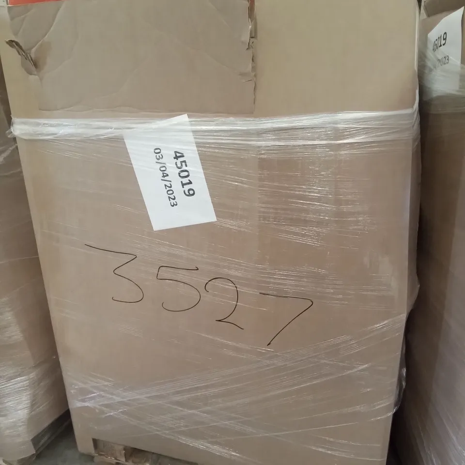 PALLET OF ASSORTED ITEMS INCLUDING STOREMIC FLOATING SHELF, TSUKI MINI RICE COOKER, FABIAN CLARKE PHOTO FRAMES, AMAGABELI FIREPLACE TOOLS, ULAND ARTIFICAL HEDGE, BALANCE BOARD 