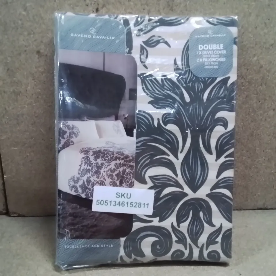 BRAND NEW GAVENO CAVAILIA DOUBLE DUVET COVER SET - CREAM 