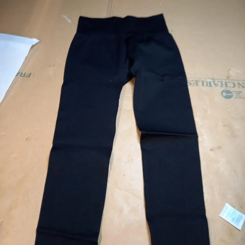 BLACK XS LAZULI LABEL GYM LEGGINGS 