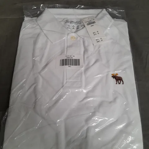 ABERCROMBIE & FITCH DONT SWEAT IT COLLECTION POLO SHIRT - SMALL