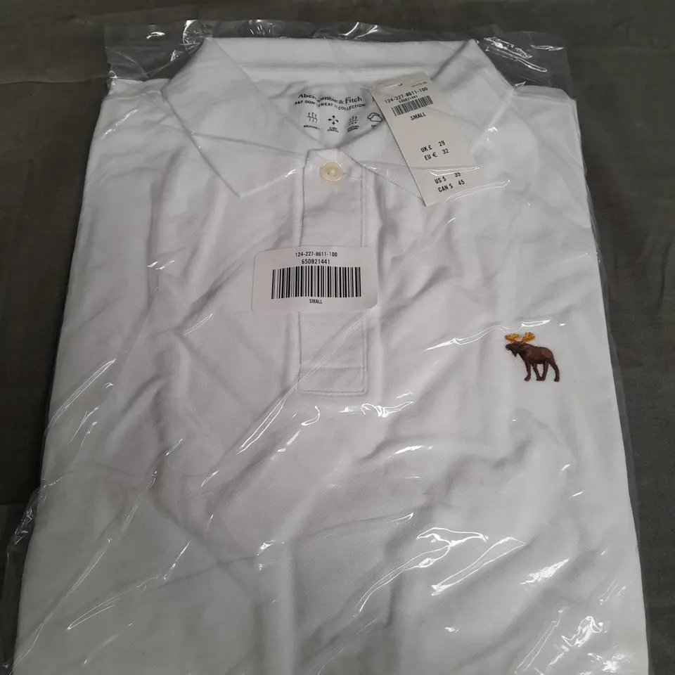 ABERCROMBIE & FITCH DONT SWEAT IT COLLECTION POLO SHIRT - SMALL