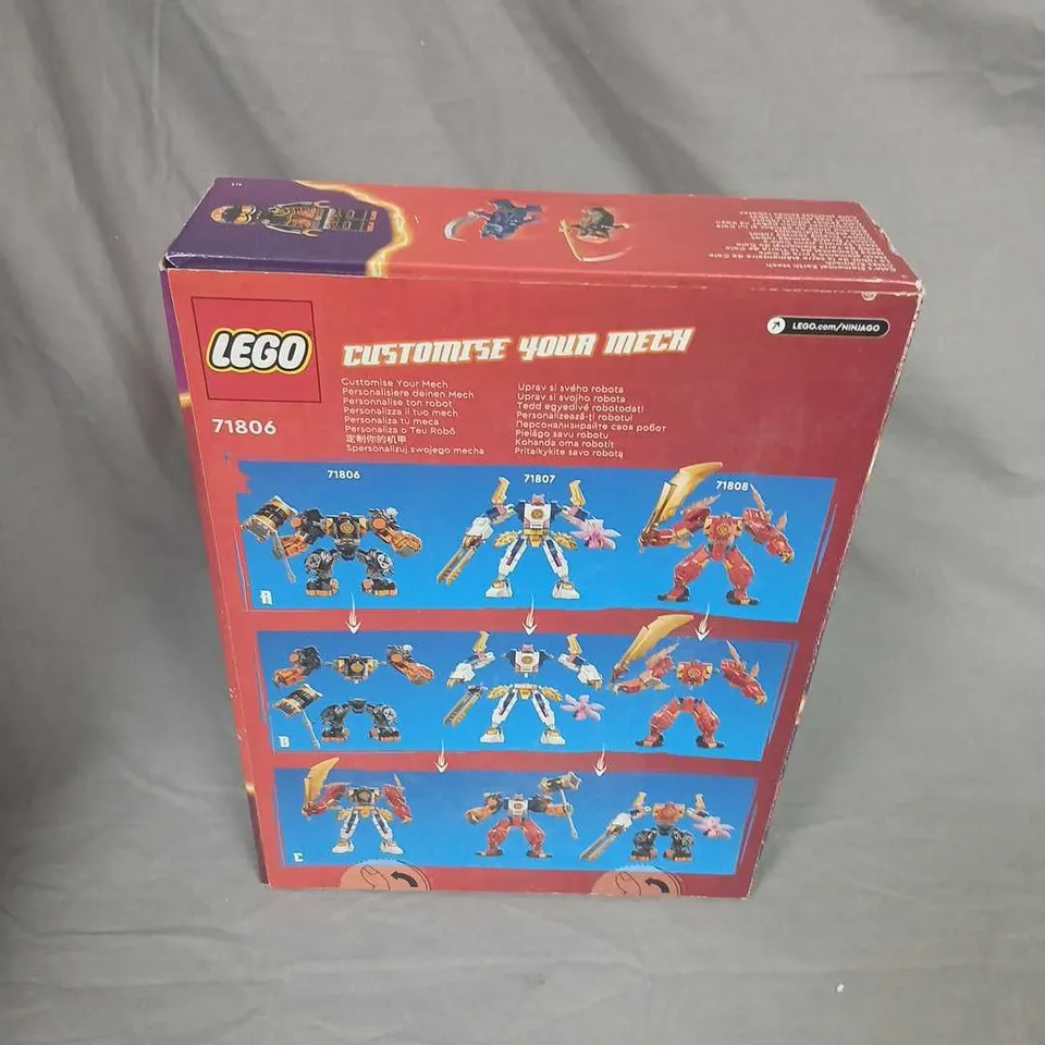LEGO NINJAGO DRAGONS RISING 71806 COLE'S ELEMENTAL EARTH MECH – BOXED