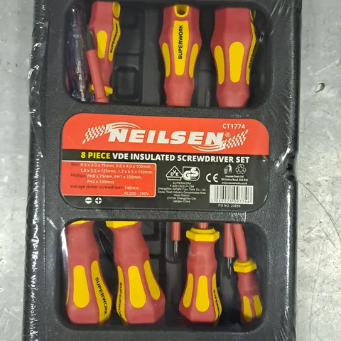 NEILSEN CT1774 8-PIECE VDE INSULATED SCREWDRIVER SET