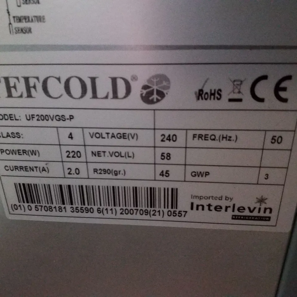 TEFCOLD UNDERCOUNTER FREEZER