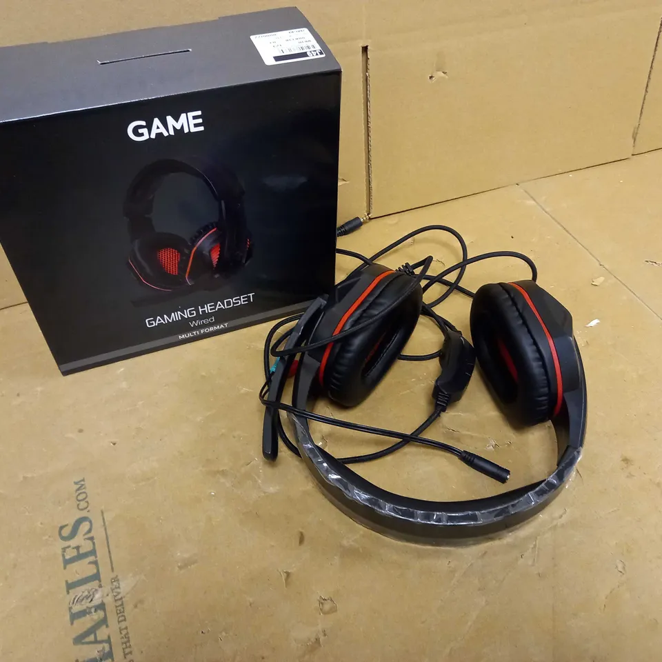 BOXED GAME BLACK/RED HEADSET