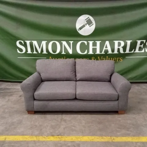 NEW BAILEY FABRIC 3 SEATER SOFA - CHARCOAL