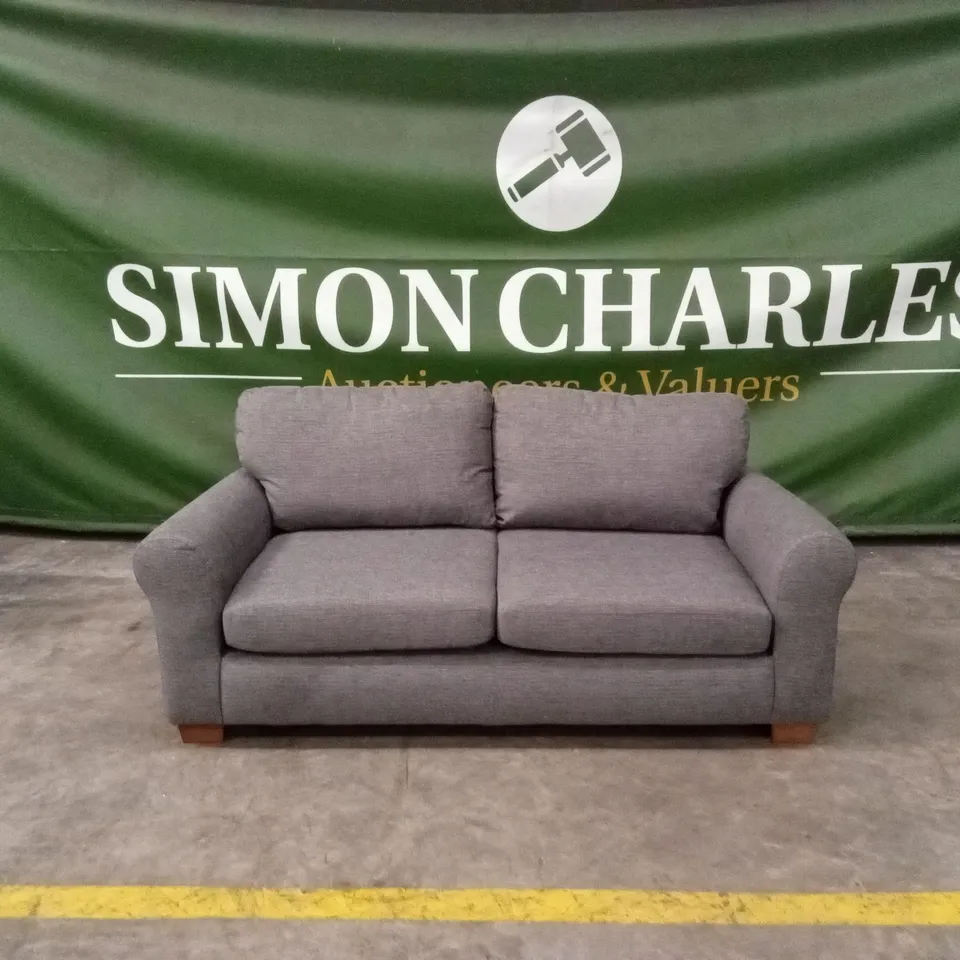 NEW BAILEY FABRIC 3 SEATER SOFA - CHARCOAL RRP £599