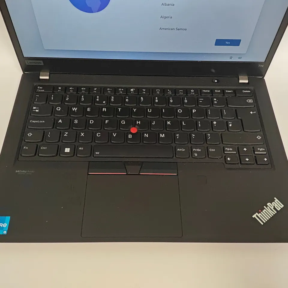 UNBOXED THINKPAD T14 GEN 2 INTEL CORE I5 LAPTOP IN BLACK