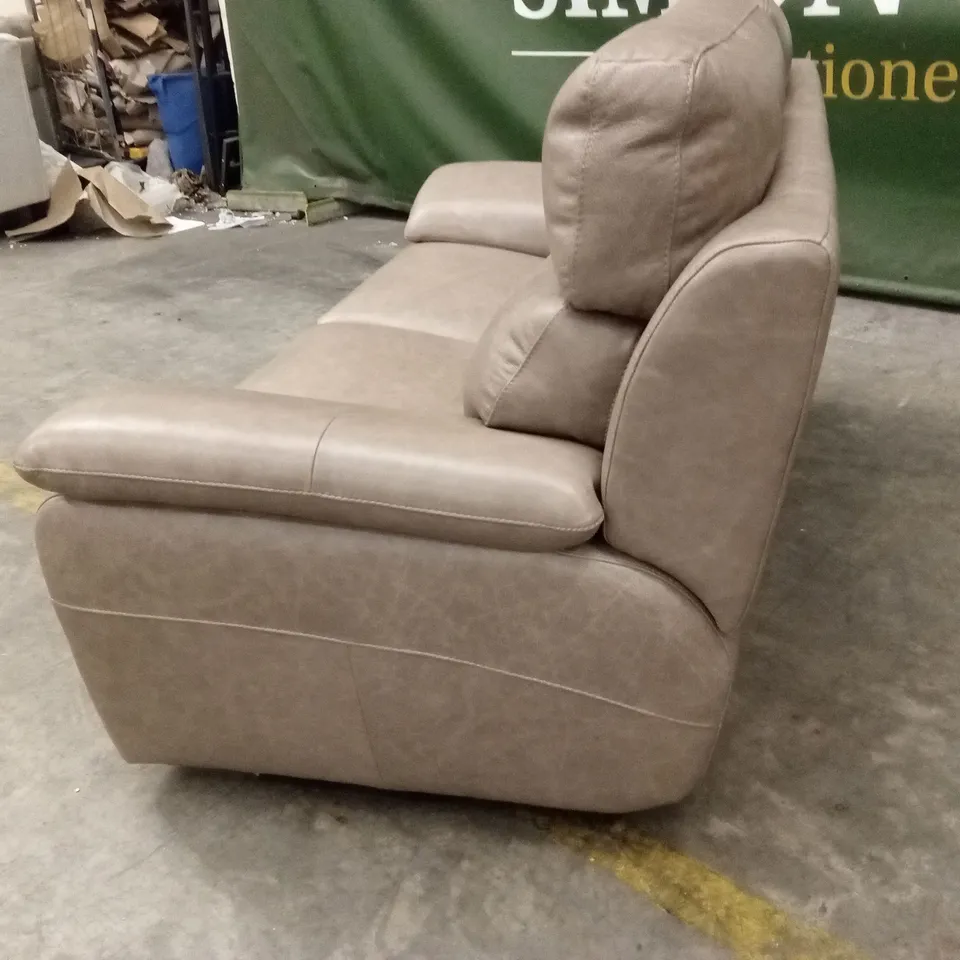QUALITY DESIGNER ITALIAN MADE PATRIZIO 2 SEATER LEATHER SOFA