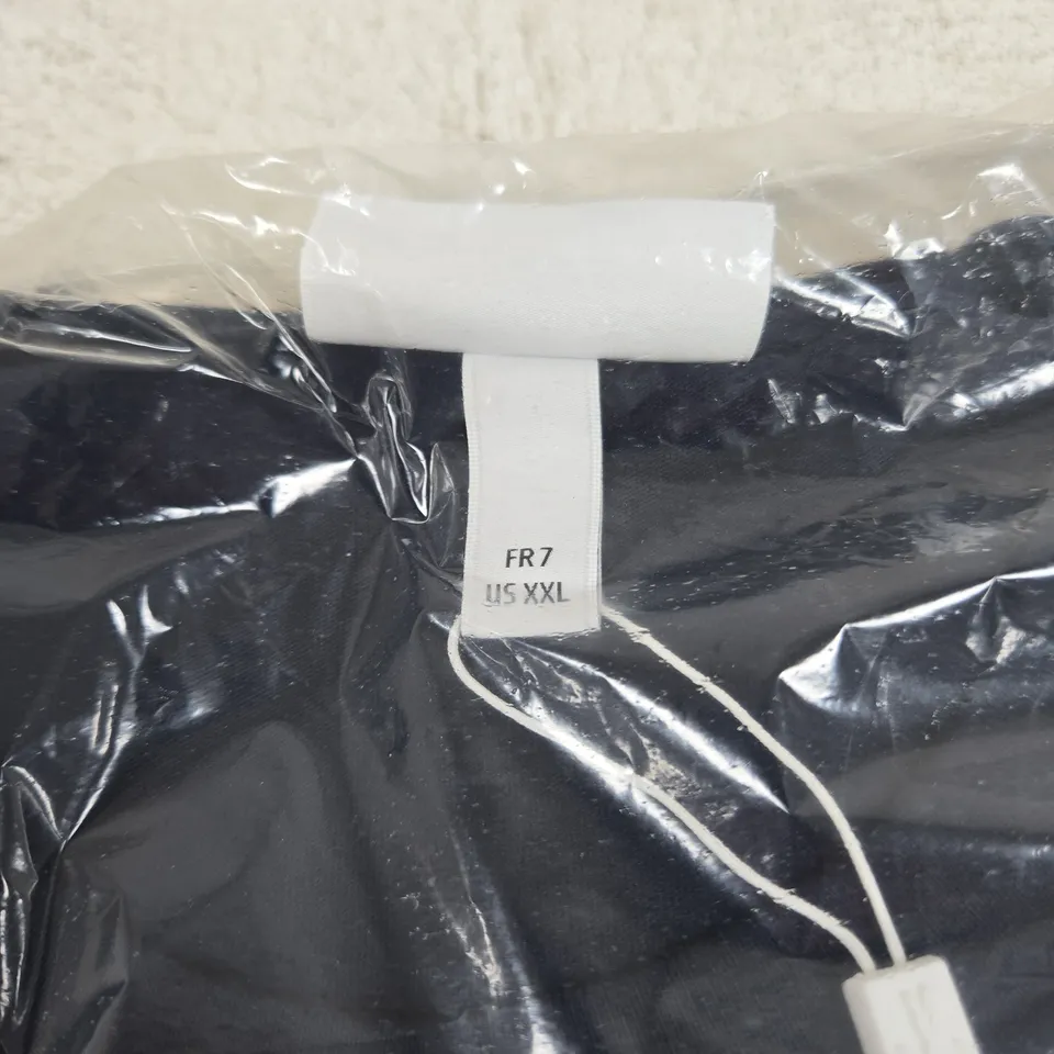 LACOSTE COLOUR BLOCK T-SHIRT - NAVY/WHITE/BROWN SIZE UK XXL TAGGED BAGGED
