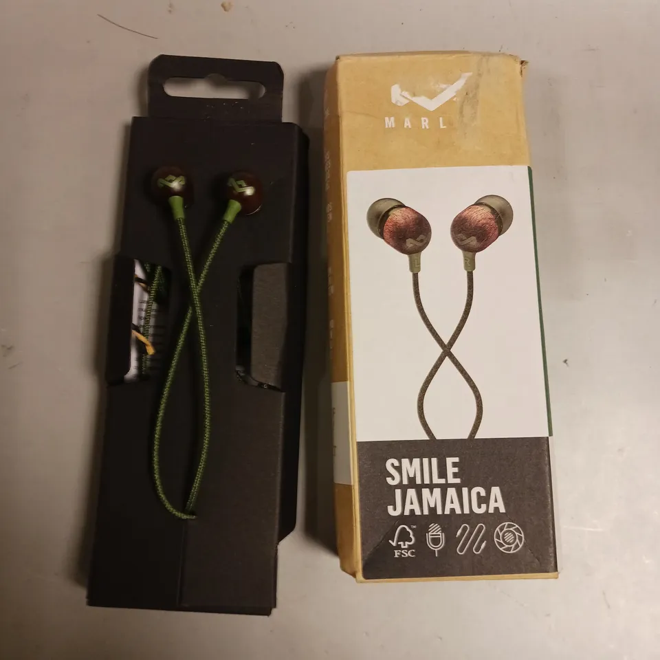 BOXED MARLEY SMILE JAMAICA WIRED EARPHONES 