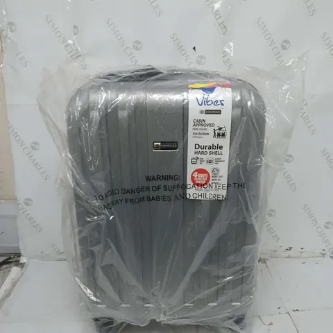 VIBES COMPASS DURABLE HAND LUGGAGE IN GREY 