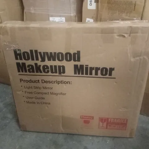 BOXED ROUND LED METAL MIRROR - WHITE (1 BOX)