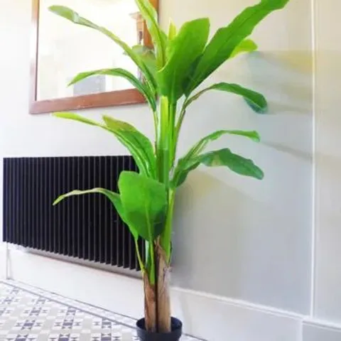 BOXED 180cm FAUX BANANA LEAF PLANT IN POT (1 BOX)