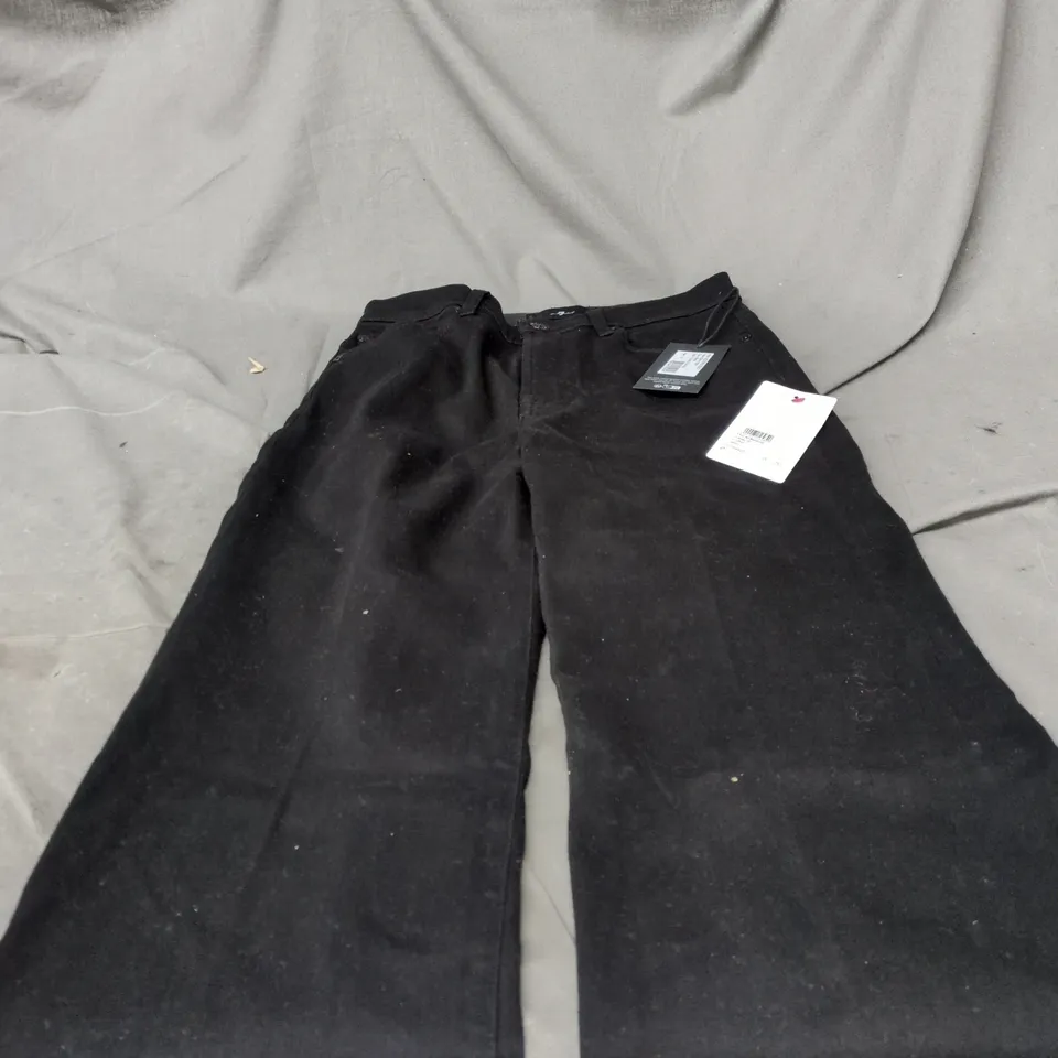 FOR ALL MANKIND MODERN DOJO SLIM ILLUSION TROUSERS – BLACK, UK 27