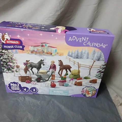 SCHLEICH HORSE CLUB ADVENT CALENDAR – 34 PIECES, BOXED (4 FIGURES + 3 EXCLUSIVE)