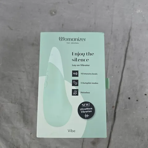 WOMANIZER VIBE LAY-ON VIBRATOR – MINT GREEN BOXED