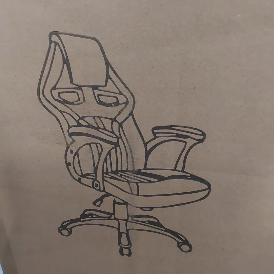 BOXED GAMING CHAIR - RED