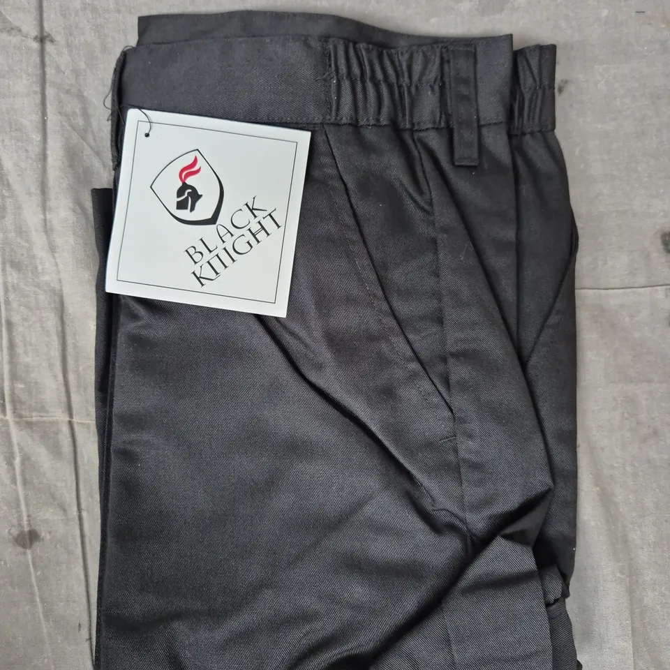 BLACK KNIGHT WORKWEAR TROUSERS IN BLACK SIZE 48