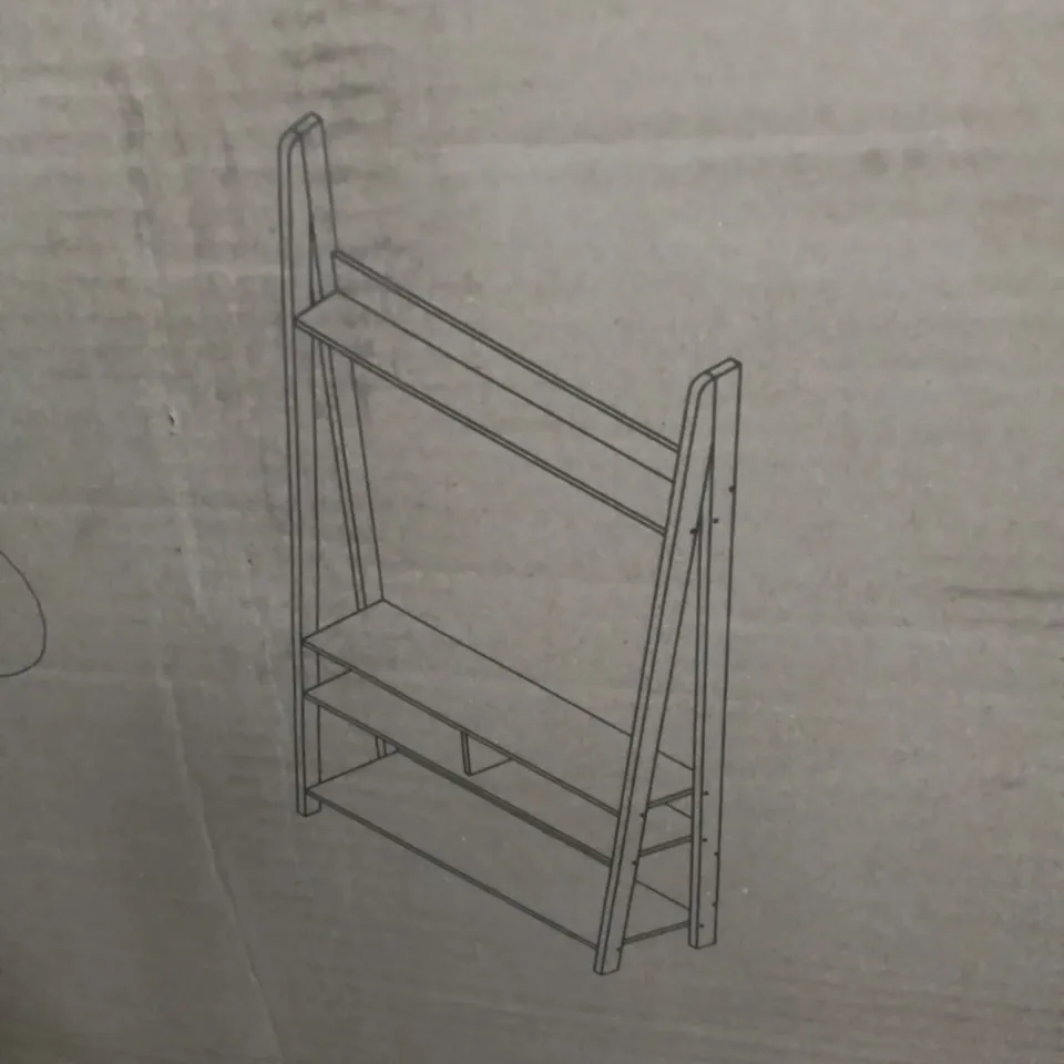 BOXED TIVA LADDER TV UNIT - OAK EFFECT (1 BOX)
