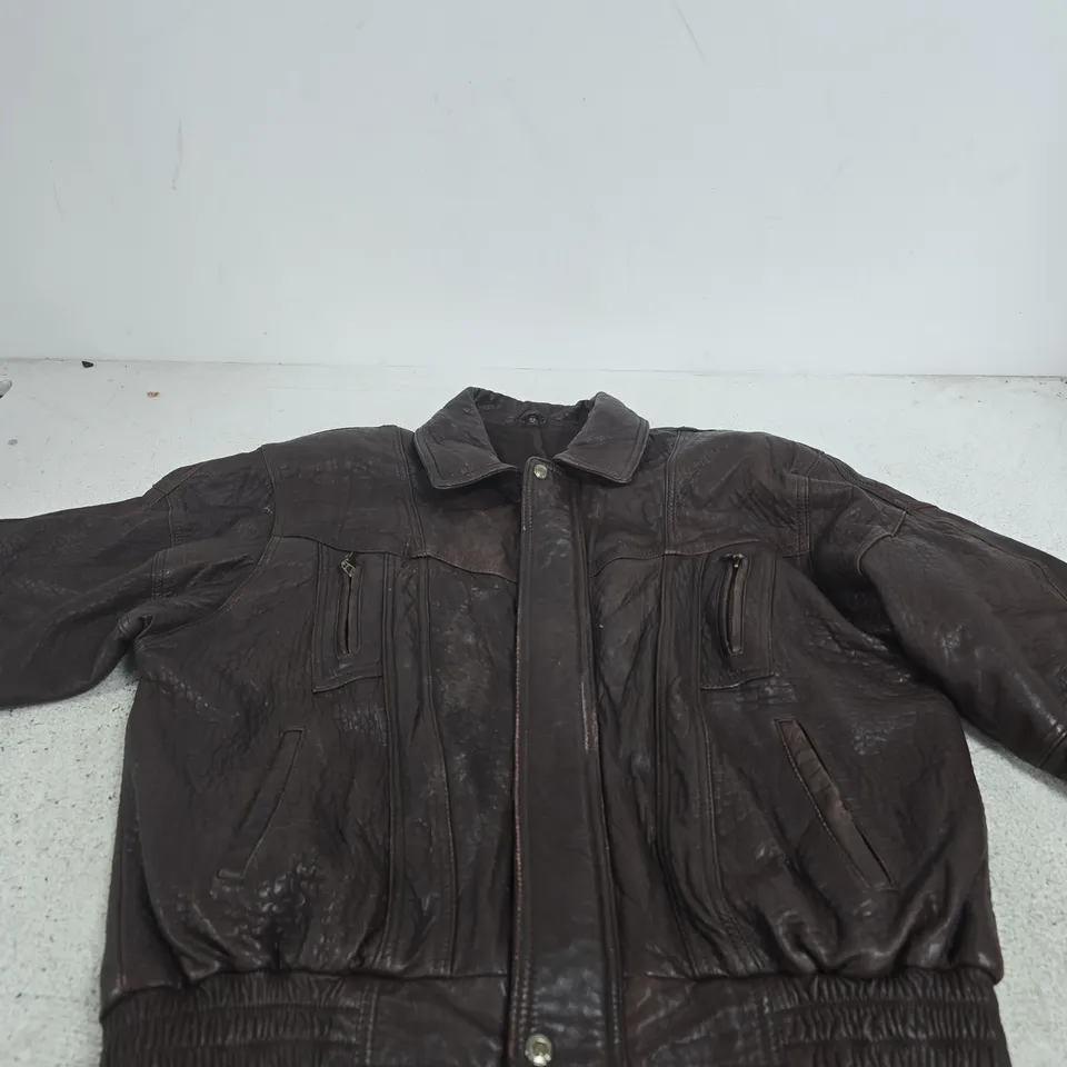 ANGELO LITRICO LEATHER JACKET – UK 42 (EU 52)